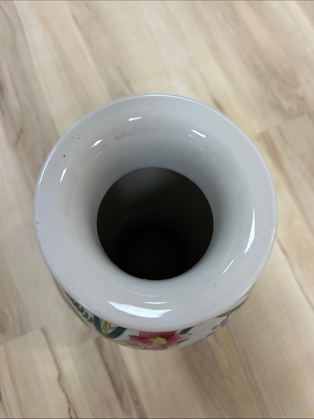 online marketplaces as a "12-inch Chinoiserie floral decorative vase image 3